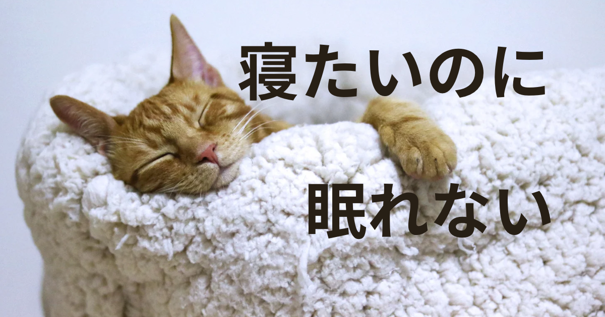 眠れないのはチャンスだ